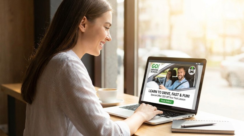 Реклама автошколы в интернете: как устроена воронка от первого клика до записи ученика